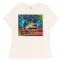 Bone reel cool dad fishing Ladies Tee - Jasminsmagicworld
