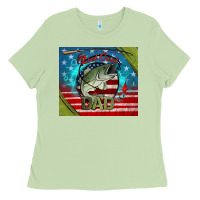 Matcha reel cool dad fishing Ladies Tee - Jasminsmagicworld