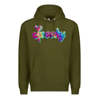 Army Green spooky Premium Hoodie - JahusDesignShop