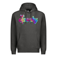Charcoal Heather spooky Premium Hoodie - JahusDesignShop