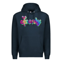 Navy spooky Premium Hoodie - JahusDesignShop