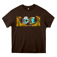 Chocolate Brown western love nurse sunflower libbey cu Heavy Core Tee - BundleAndBundleShop