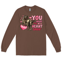 Chestnut you make my heart saur Long Sleeve Tee - LillyAllenDesigns
