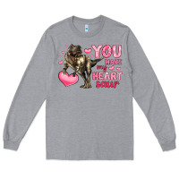 Heather Grey you make my heart saur Long Sleeve Tee - LillyAllenDesigns