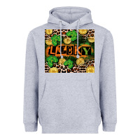 Heather Grey St. Patricks Day lucky Heavyweight Hoodie - CowGirlArtShop
