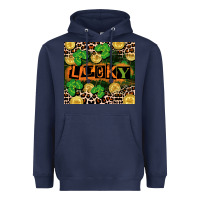 Navy St. Patricks Day lucky Heavyweight Hoodie - CowGirlArtShop