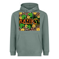 Sage St. Patricks Day lucky Heavyweight Hoodie - CowGirlArtShop
