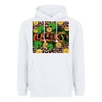 White St. Patricks Day lucky Heavyweight Hoodie - CowGirlArtShop