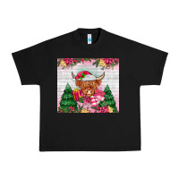 Black pink christmas cow Urban Heavy Tee - MaliasSmallBusiness