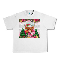 Lunar Rock pink christmas cow Urban Heavy Tee - MaliasSmallBusiness