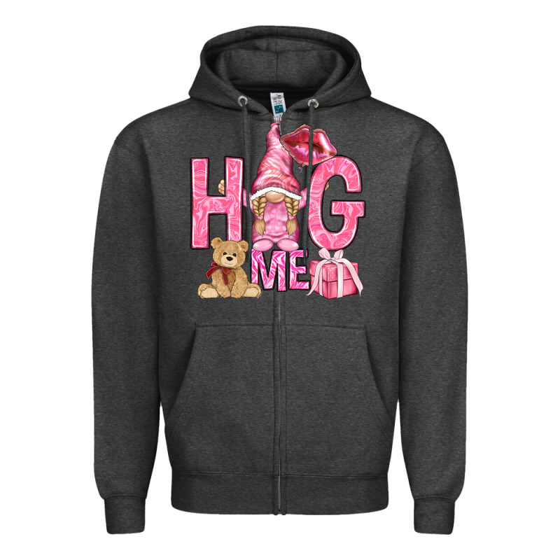 Hug Me With Gnome Hjf Zipper Hoodie by HowdyJamesFarm | Teevron