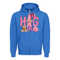 True Royal hug me with gnome hjf Zipper Hoodie - HowdyJamesFarm