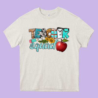 Teacher Squad Heavy Core Tee Designed By Bundleandbundleshop