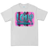 Dove Grey love corinthians 13 valentine's day brushstroke Premium Tee - AdoDesignShop