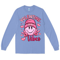 Colony Blue valentine vibes Long Sleeve Tee - LillyAllenDesigns