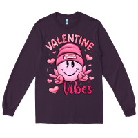 Plum valentine vibes Long Sleeve Tee - LillyAllenDesigns