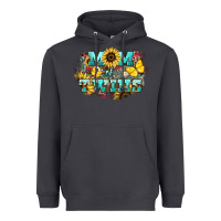 Smoke Mom of twins sunflower mothers day Heavyweight Hoodie - HowdyJamesFarm