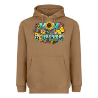 Toasted Coconut Mom of twins sunflower mothers day Heavyweight Hoodie - HowdyJamesFarm