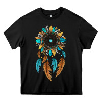 Black dreamer catcher sunflower Heavy Core Tee - JahusDesignShop