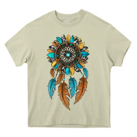 Mossy dreamer catcher sunflower Heavy Core Tee - JahusDesignShop