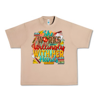 Burro she works willingly with her hands teacher Urban Heavy Tee - NancyCooperArtShop