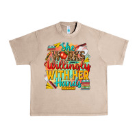 French Oak she works willingly with her hands teacher Urban Heavy Tee - NancyCooperArtShop
