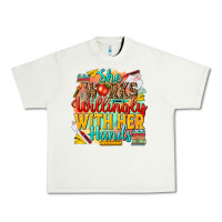 Pistachio she works willingly with her hands teacher Urban Heavy Tee - NancyCooperArtShop