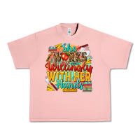 Salmon she works willingly with her hands teacher Urban Heavy Tee - NancyCooperArtShop