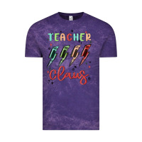 Cloud Purple teacher claus Vintage Tee - MaliasSmallBusiness