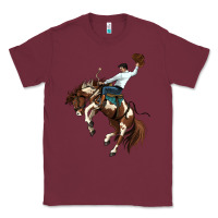 Burgundy american paint horse rodeo cowboy Classic Tee - MaliasSmallBusiness