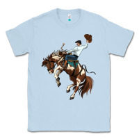 Dusty Blue american paint horse rodeo cowboy Classic Tee - MaliasSmallBusiness