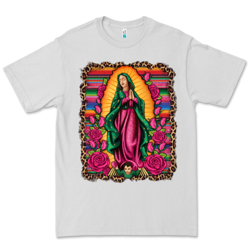 Our Lady Of Guadalupe Serape Background Premium Tee by Artiststas | Teevron