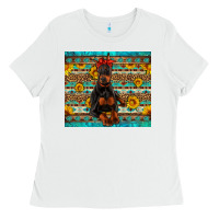 White doberman with western background Ladies Tee - Artiststas