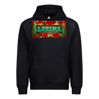 Black latina license plate Urban Hoodie - BundleAndBundleShop