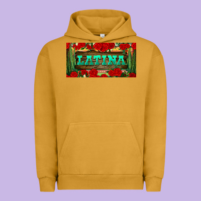 Latina License Plate Urban Hoodie Designed By Bundleandbundleshop