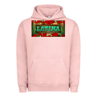 Pigment Salmon latina license plate Urban Hoodie - BundleAndBundleShop