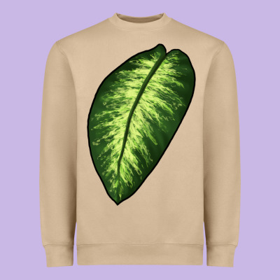 Dumb Cane Leaf Heavyweight Sweatshirt Designed By Lillyallendesigns