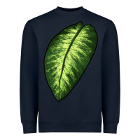Navy Dumb Cane Leaf Heavyweight Sweatshirt - LillyAllenDesigns
