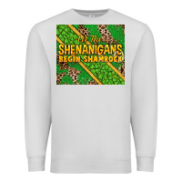Dove Grey Let the shenanigans begin shamrock tumbler Premium Sweatshirt - HowdyJamesFarm