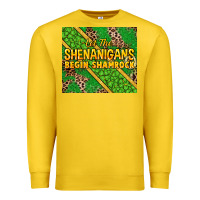 Lemon Let the shenanigans begin shamrock tumbler Premium Sweatshirt - HowdyJamesFarm