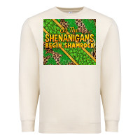 Sandshell Let the shenanigans begin shamrock tumbler Premium Sweatshirt - HowdyJamesFarm