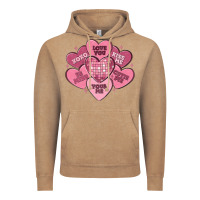 Vintage Coffee valentines conversation hearts Vintage Hoodie - MaliasSmallBusiness