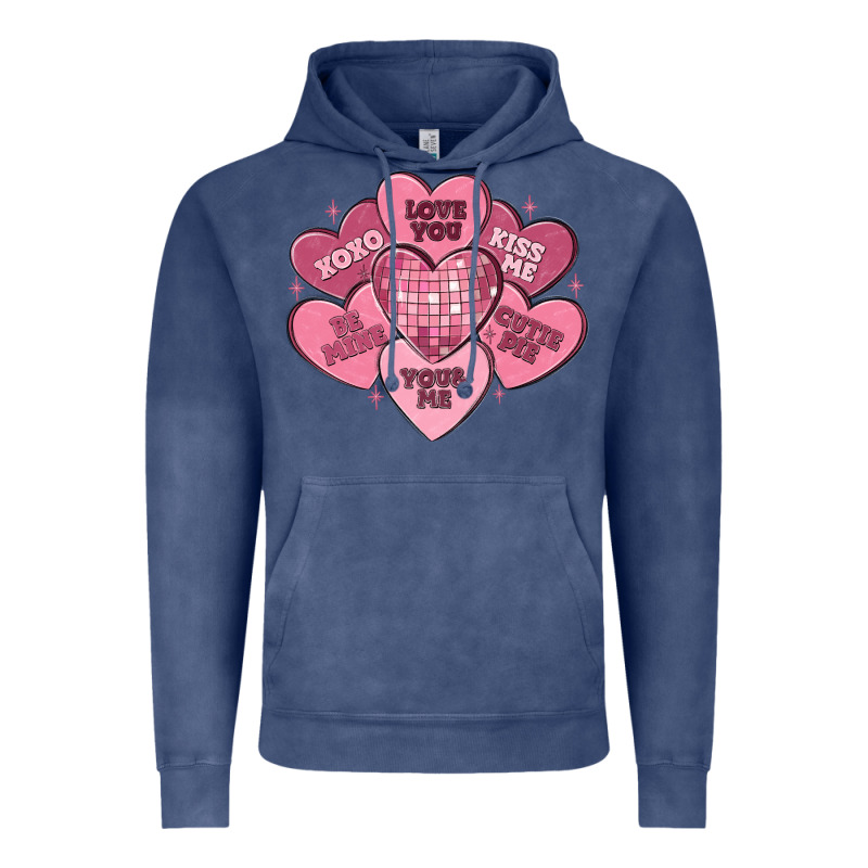 Valentines Conversation Hearts Vintage Hoodie by MaliasSmallBusiness | Teevron