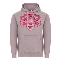 Vintage Zinc valentines conversation hearts Vintage Hoodie - MaliasSmallBusiness