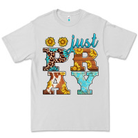 Dove Grey just pray western sunflowers Premium Tee - AdoDesignShop