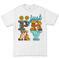 White just pray western sunflowers Premium Tee - AdoDesignShop