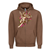 Chestnut Cupid with rose Valentine's Day Zipper Hoodie - HowdyJamesFarm