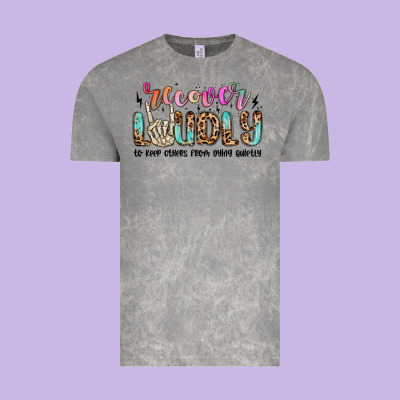 Recover Loudly To Keep Others From Dying Quietly M Vintage Tee Designed By Maliassmallbusiness