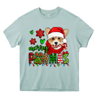 Arona merry pawmas christmas corgi Heavy Core Tee - Jasminsmagicworld