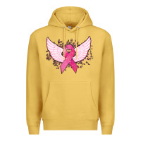Antique Gold Cancer ribbon angel wings Cancer Awareness Premium Hoodie - HowdyJamesFarm